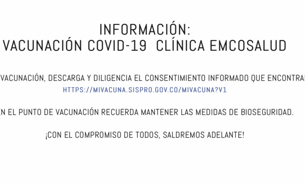VACUNACIÓN COVID-19 CLÍNICA EMCOSALUD